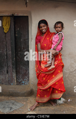 A beautiful Indian village mother with her son Stock Photo - Alamy