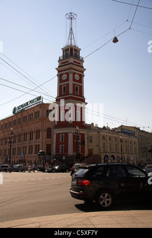 Street scene, Nevsky Prospect, St Petersburg, Russia Stock Photo