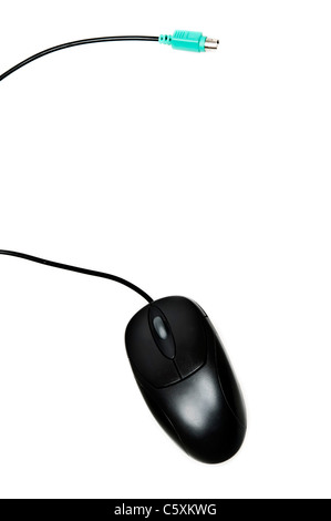 Isolated pc mouse on white Stock Photo