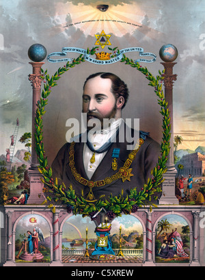 Prince of Wales, later King Edward VII of the United Kingdom, circa 1875 Stock Photo