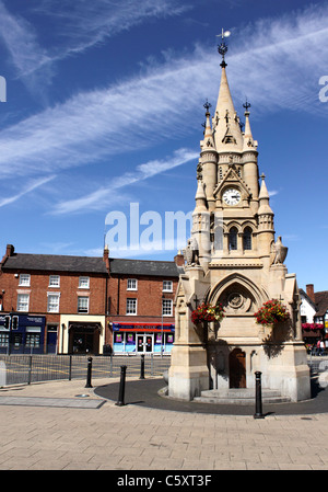 Rother Market Square and the American Fountain Stratford Upon Avon Stock Photo