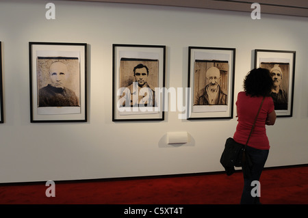 ' Polaroids ' Exhibition of Julian Schnabel ' Niemeyer Center ' in Ría of AVILÉS . Principado de Asturias . SPAIN Stock Photo