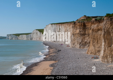 Beach At Birling Gap, Seven Sisters, Sussex Uk Stock Photo - Alamy