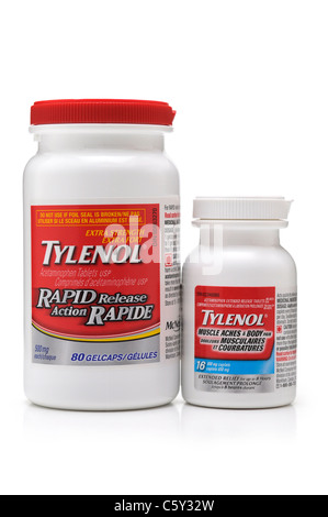 Bottles of Tylenol Stock Photo