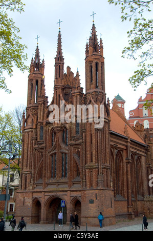 St Anne's Church, Vilnius, Lithuania Stock Photo