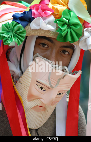 Dance of the Old Men from Mexico. Stock Photo