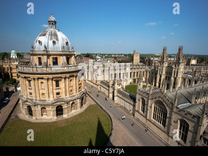 Radcliffe Camera and All Souls college in Oxford, UK. Stock Photo