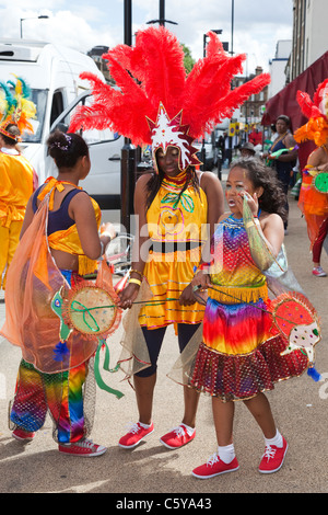 Hackney One Carnival 2011 - Minutes before the event was due to kick off it was cancelled because of the Tottenham riots Stock Photo