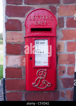 Edward VII Red Post Lamp Box Stock Photo