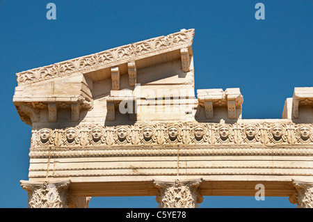 Mersin Turkey  copy replica of Side Temple of Apollo Athena Apollon Roman Stock Photo