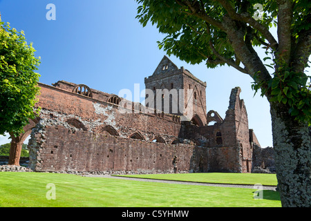 Ruins of Sweetheart Abbey New Abbey Dumfries and Galloway Scotland UK ...