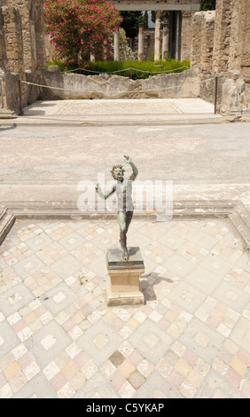 House of the Faun, Pompeii. The largest house in Pompeii, built in 2nd century BC Stock Photo