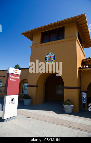 Burlingame, California Rail Station Stock Photo - Alamy