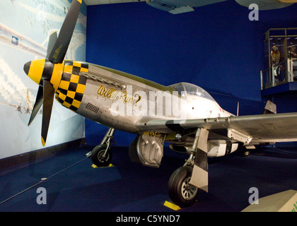 WWII-era North American P-51 Mustang fighter aircraft Stock Photo