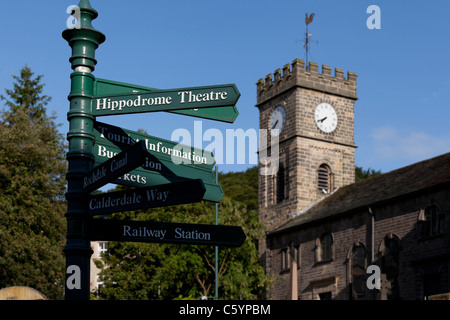 The Parish Church of St. Mary, Todmorden, Calderdale, West Yorkshire. Stock Photo