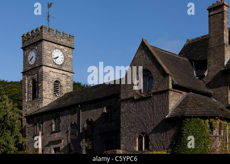 The Parish Church of St. Mary, Todmorden, Calderdale, West Yorkshire. Stock Photo