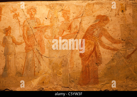 Italy, Rome, The Palatine, Palatine Museum, Frieze depicting Bacchic ...