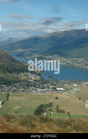 Aerial view of Queenstown airport, New Zealand Stock Photo - Alamy