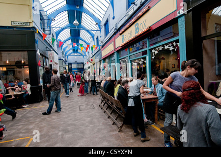 'Brixton Village' in the Granville Arcade  newly renovated in Brixton market South London Stock Photo