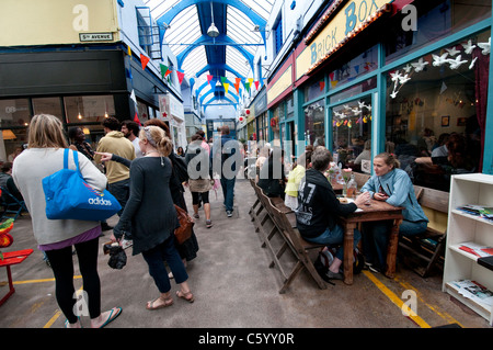 'Brixton Village' in the Granville Arcade  newly renovated in Brixton market South London Stock Photo