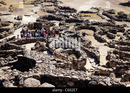 Nuraghe Su Nuraxi di Barumi , Sardinia, Italy, Europe Stock Photo