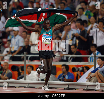 RICHARD KIPKEMBOI MATEELONG KENYA OLYMPIC STADIUM BEIJING CHINA 18 August 2008 Stock Photo