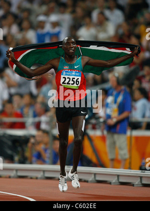 RICHARD KIPKEMBOI MATEELONG KENYA OLYMPIC STADIUM BEIJING CHINA 18 August 2008 Stock Photo