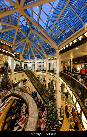 Quartier 206 christmas decoration Shopping Center Friedrichstreet Berlin Germany Stock Photo