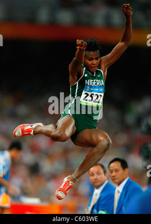 BLESSING OKAGBARE NIGERIA OLYMPIC STADIUM BEIJING CHINA 22 August 2008 Stock Photo