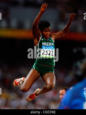 BLESSING OKAGBARE NIGERIA OLYMPIC STADIUM BEIJING CHINA 22 August 2008 Stock Photo