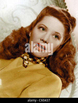 DINAH SHORE (1916-1994) US singer, film and TV actress. Coloured by Tony Hodsall Stock Photo