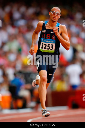 JEREMY WARINER USA OLYMPIC STADIUM BEIJING CHINA 18 August 2008 Stock Photo