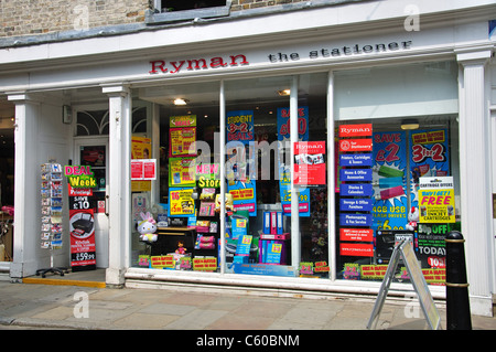 Ryman Stationary shop, Burgate, Canterbury, City of Canterbury, Kent, England, United Kingdom Stock Photo