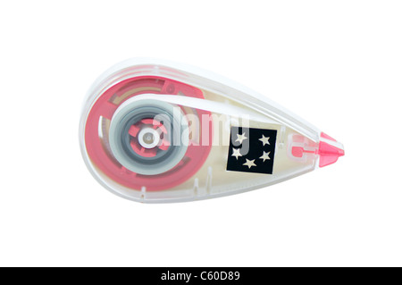 Transparent clear  tape on white background Stock Photo