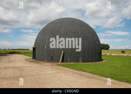 The Dome Trainer at RAF Langham, Norfolk, was used for training anti-aircraft gunners during World War Two. Stock Photo