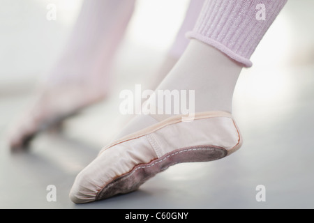 Close up of ballet dancer’s foot Stock Photo