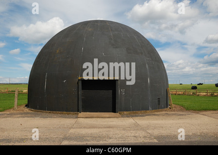 The Dome Trainer at RAF Langham, Norfolk, was used for training anti-aircraft gunners during World War Two. Stock Photo