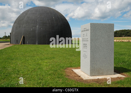 The Dome Trainer at RAF Langham, Norfolk, was used for training anti-aircraft gunners during World War Two. Stock Photo