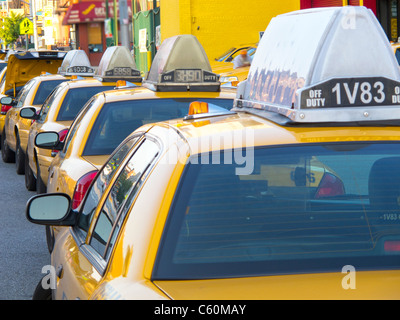 taxicab on street Stock Photo