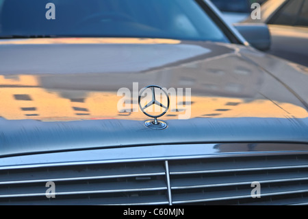 Mercedes-Benz emblem Stock Photo