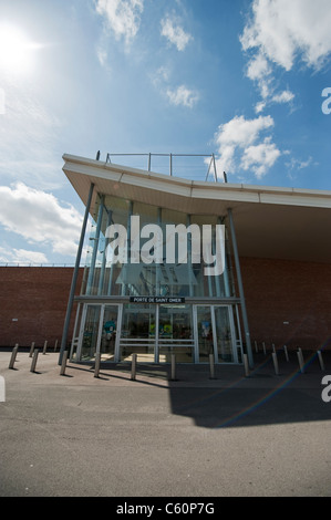 Auchan supermarket at Longuenesse, St Omer, northern France Stock Photo