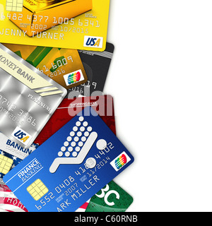 Fake credit cards Stock Photo