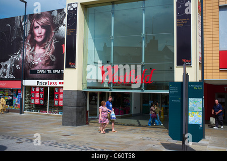 Facade of the Westfield Shopping Center Derby UK Stock Photo