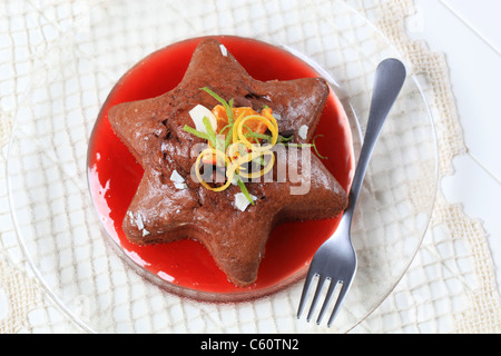 Star-shaped gingerbread cake Stock Photo