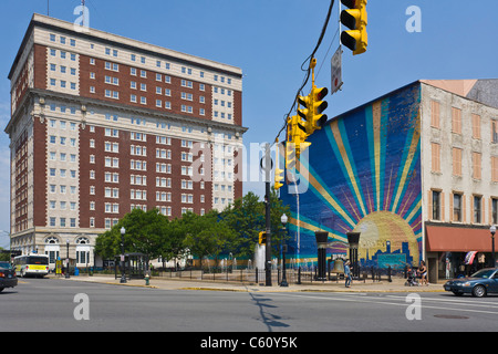 Liberty Bell Corner Park In Utica New York Stock Photo - Alamy