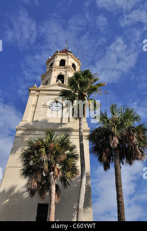 Tower of the cathedral Basilica of Saint Augustine, St Augustine, Florida Stock Photo