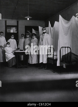 An pneumonia ward at the U. S. Army Base Hospital in Toul, France Stock ...