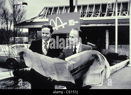 Fred Turner and Ray Kroc the executive leaders of McDonald ...