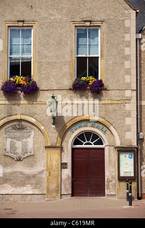 Evesham Town Hall in Vine Street at Evesham in the Cotswolds, Worcestershire, UK in July Stock Photo