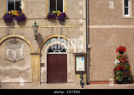 Evesham Town Hall in Vine Street at Evesham in the Cotswolds, Worcestershire, UK in July Stock Photo